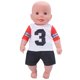 thumbnail image 5 of Camiseta Ropa para muñeca bebé Ropa para muñeca bebé de 18 pulgadas Traje de ejercicio Regalo de cumpleaños para niños (QD18-048), 5 of 12