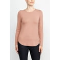 thumbnail image 5 of Cupio Crew Neck Long Sleeve Solid Knit Top-STARGAZER / L, 5 of 8