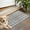 Gray White Plaid, variant on Red and White Plaid Pattern Door Rugs,Washable Non Slip Door Mats Indoor,Decorative Door Mats,Entry Mat Indoor for Entrance,Bedroom,Kitchen,Bathroom,17"x30"