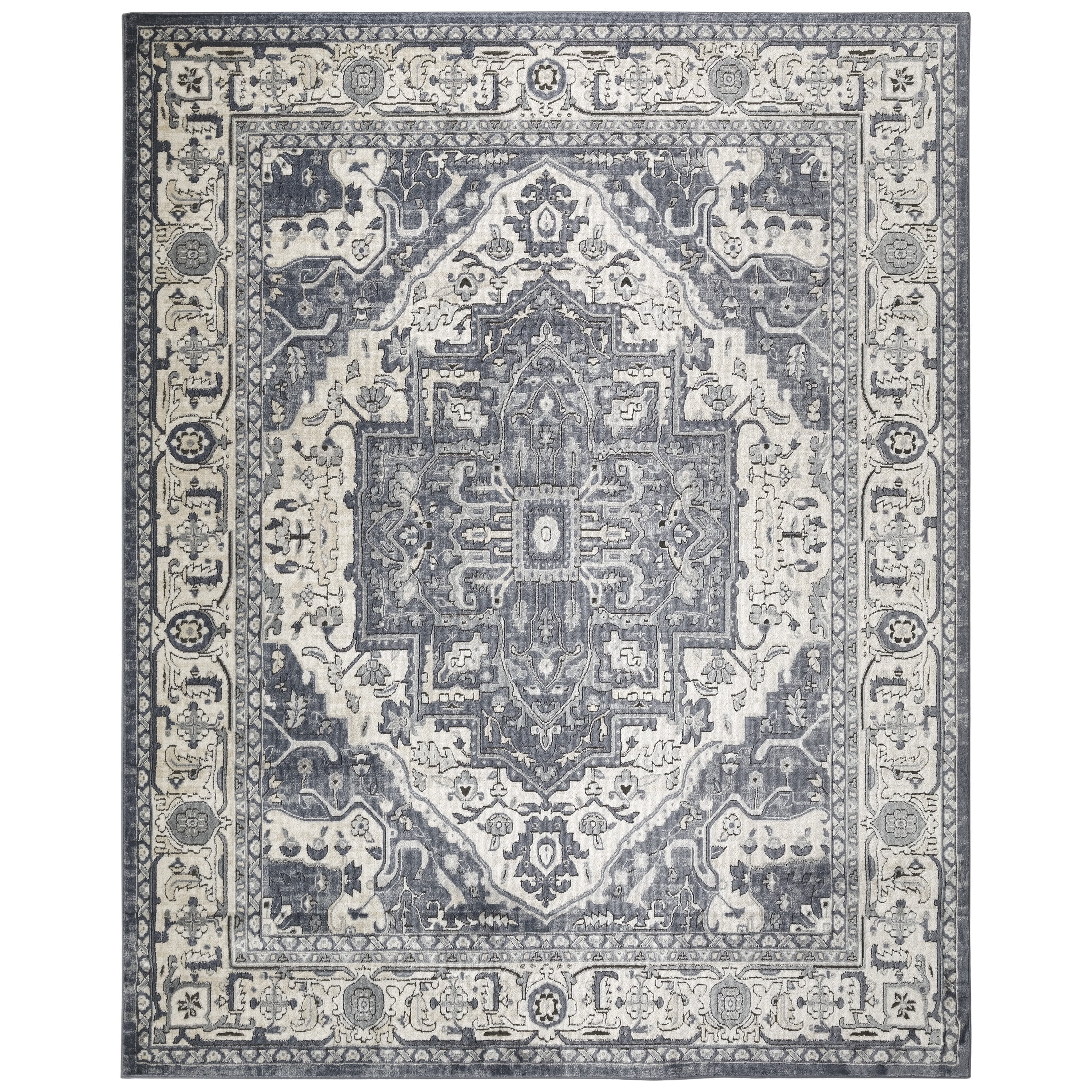Nourison Concerto 7'10" x 9'10" Navy Ivory Indoor Rug