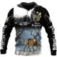 thumbnail image 3 of Sudadera con capucha de caza de ciervos para hombre y mujer, sudadera con capucha Harajuku con estampado 3D completo de caza de animales, sudadera con capucha informal de moda, envío directo, 3 of 5