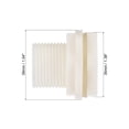 thumbnail image 3 of Uxcell Male Pipe Fitting ABS Plastic Bulkhead Fitting with Silicone Gasket White G3/4 4, 3 of 6