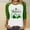 02 Green, variant on YueHuiYing Womens St. Patricks Day Crewneck Pullover 3/4 Sleeve Shirts Irish Day Shamrock Loose Sweatshirt Tops