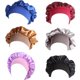 thumbnail image 1 of Zhuge Gorro elástico de banda ancha, gorro de satén para dormir, funda para la cabeza para dormir por la noche (azul, dorado, morado, rojo, gris y negro, 6 unidades), 1 of 4