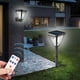 thumbnail image 1 of Lámpara solar de pared con sensor de movimiento para exteriores, lámpara decorativa para porche, con control remoto, 3 modos de iluminación., 1 of 7