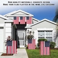 thumbnail image 3 of 2pcs American Flag Garden Flags Embroidered - 12"x18", Deluxe Embroidered Stars and Sewn Stripes USA Garden Flags,Patriotic Decorative Yard Flags for Garden and Home, 210D Nylon, 3 of 5