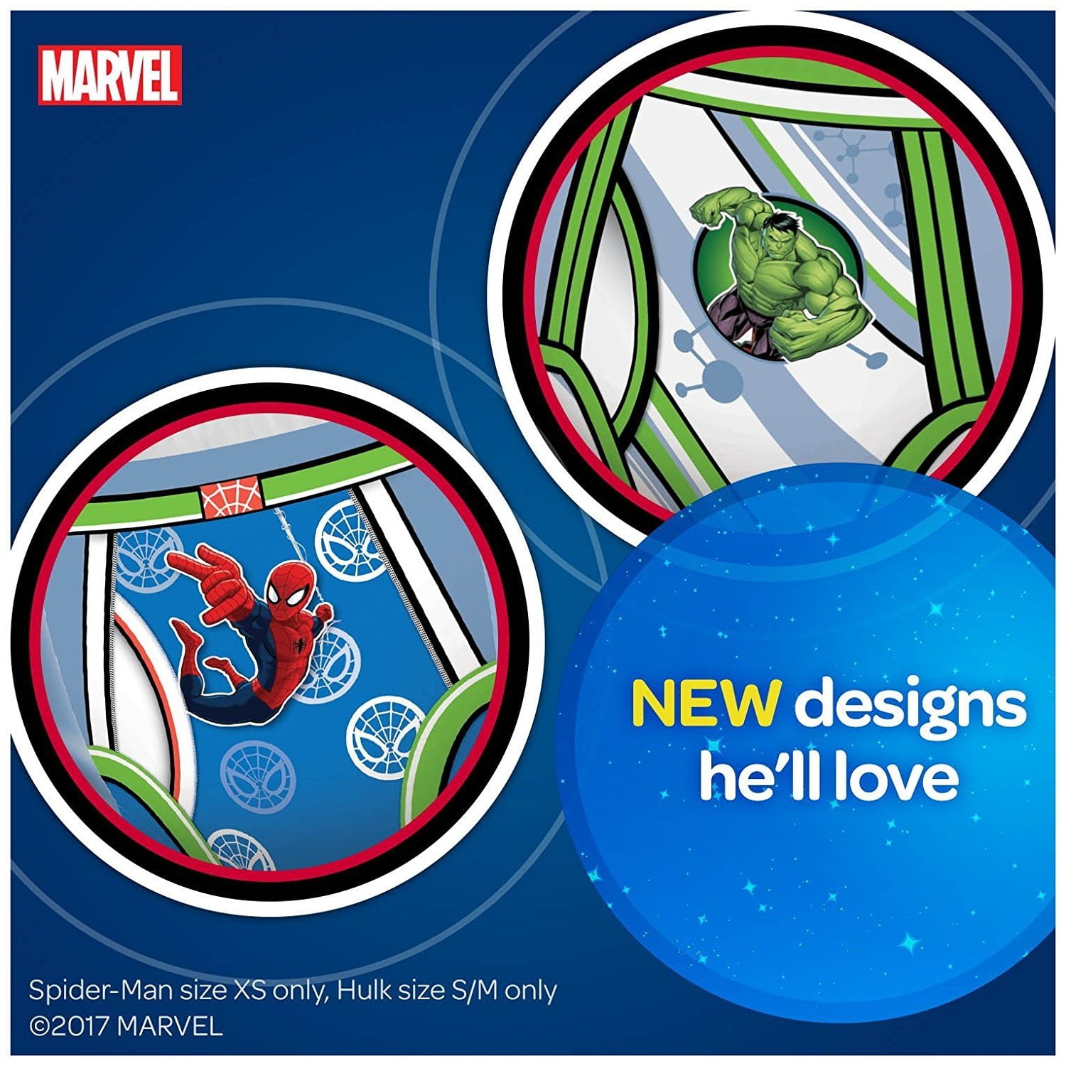 GoodNites Marvel Limited Edition Boy's Bedtime Underwear, Size Small/Medium 14 ea