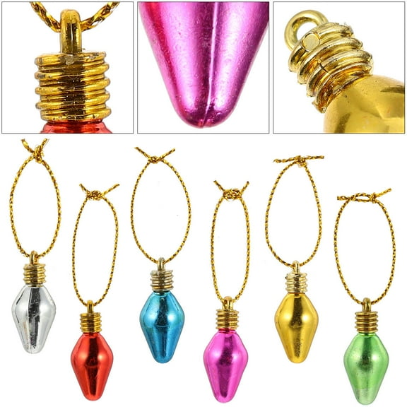 IMIKEYA 100Pcs DIY Small Lamp Bead Plastic Round Ornament for Garden Use