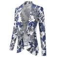 thumbnail image 2 of Doublju Women's Long Sleeve Draped Wide Shawl Lapel Blazer with Plus Size, 2 of 4