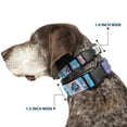 thumbnail image 2 of Buckle-Down Pet Collar, Dog Collar Plastic Buckle, Robots Pastel Blocks, 9.5 to 13 Inches 1.0 Inch Wide, 2 of 8