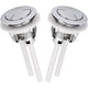 thumbnail image 1 of Botón de descarga de repuesto para inodoros de doble descarga, botón plateado de plástico, tecnología de galvanoplastia, acero inoxidable de alta calidad, longitud de varilla ajustable para orificio, 1 of 5