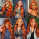 thumbnail image 3 of Extensiones de cabello QEUOPE Orange Body Wave Remy Hair #350, 3 of 8