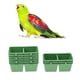 thumbnail image 2 of 20 Unids 2 En 1 Sunnimix Alimentador de pájaros de Plástico verde, 2 of 8