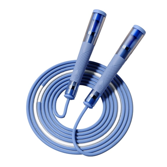 PBIYXQC Jump Rope, Tangle Free Non-Slip Grip Handles Adjustable Lightweight Speed Jump Rope for Adults Kids Gym Sports Exercise Blue