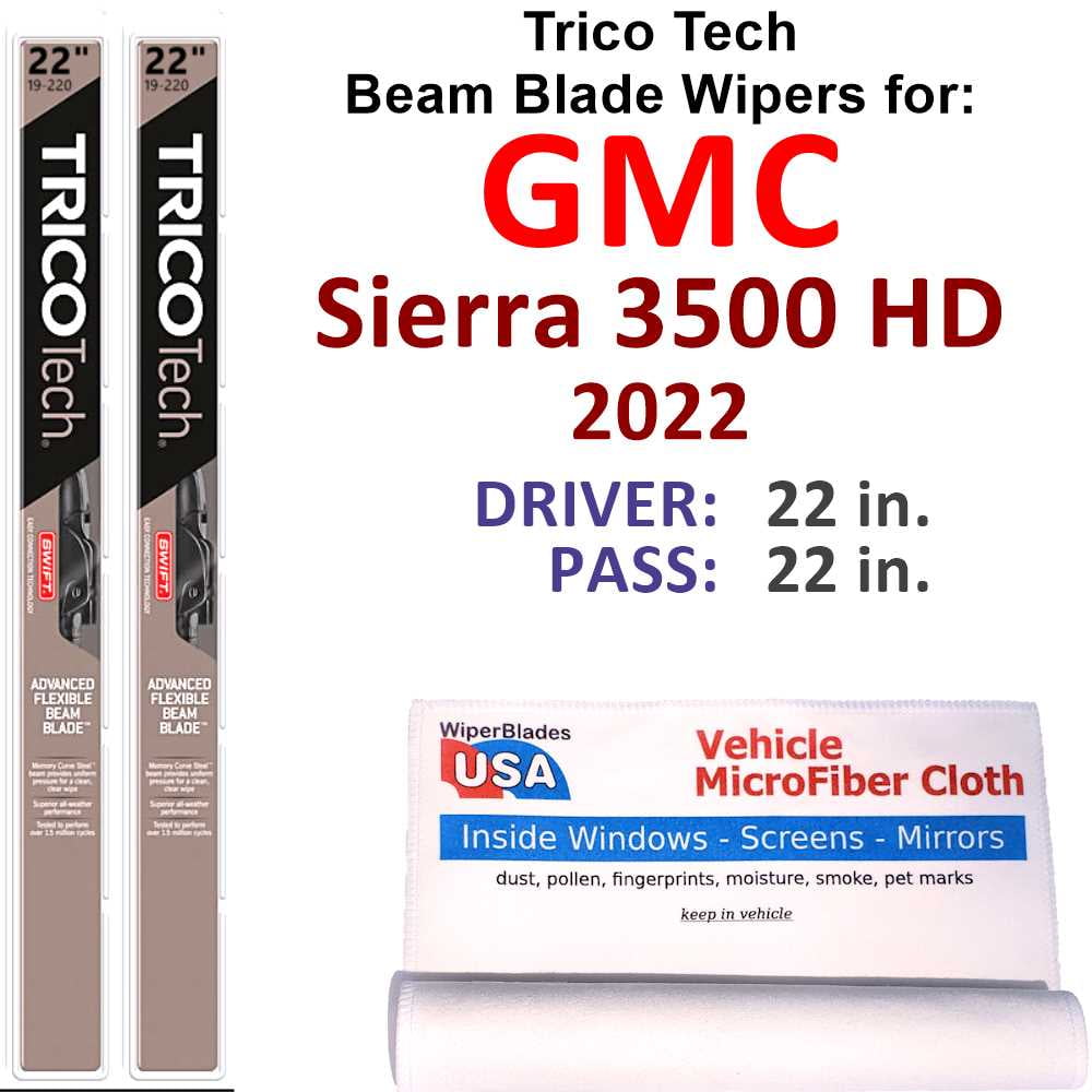 2022 GMC Sierra 3500 HD Beam Blade Wipers (Set of 2)