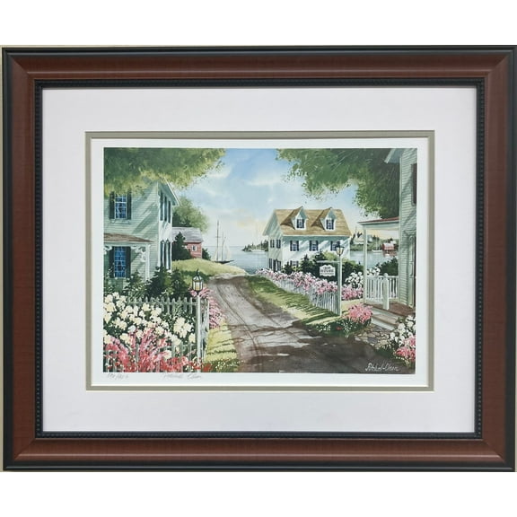 Denise Patchell-Olson "The 1834 House" CUSTOM FRAMED Signed #'d Lithograph Nature Generic