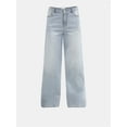 thumbnail image 3 of No Boundaries High Rise Baggy Wide Leg Jeans, 34" Inseam, Women's and Women's Plus Sizes XXS-4X, 3 of 5