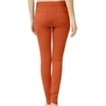 thumbnail image 3 of J. METHOD Women’s Skinny Pants Soft Everyday Solid Color Basic Slim Tight Fit Stretch Legging Jeggings Jeans NEWP77 Rust S, 3 of 6