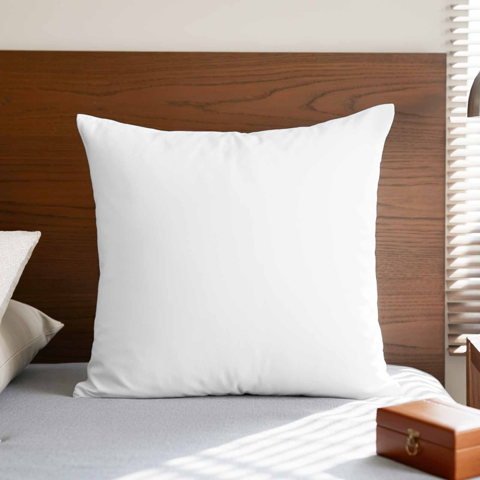 Pillow Covers 26x26 Inch, Pure White Linen Pillowcase with Invisible Zipper, Simple Solid Color Decorative Throw Pillow Covers Cushion Case for Couch Sofa Bed Living Room