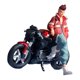 thumbnail image 4 of Maqueta de motocicleta a escala 1:64 con figura de resina, pintada a mano, figura de piloto en miniatura Chico, 4 of 9