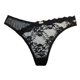 thumbnail image 1 of Tanga Vicky Form para Dama en Mesh con Encaje Floral con Transparencia Color Negro Talla G, 1 of 4