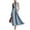 Blue, variant on Womens Vintage Stand Collar Sleeveless Color Blocked Loose Casual Dress Summer Lightweight Relaxed Fit Flowy Midi Tunic Daily Boho Style 2026 Navy S