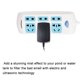 thumbnail image 2 of Kearding 12Led Mister Maker Fogger Fuente de agua Estanque Humidificador de aire Atomizador Rockery Fog Maker Machine Decoración del hogar, 2 of 6