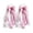 #A03-I, variant on Pink Ribbon Lace Martin Boot Bows, White Buffalo Plaid Boot Bows with Faux Pearl Long Tail Shoe Clips Western Cowboy Combat Boot Accessory for Party Holiday Decor