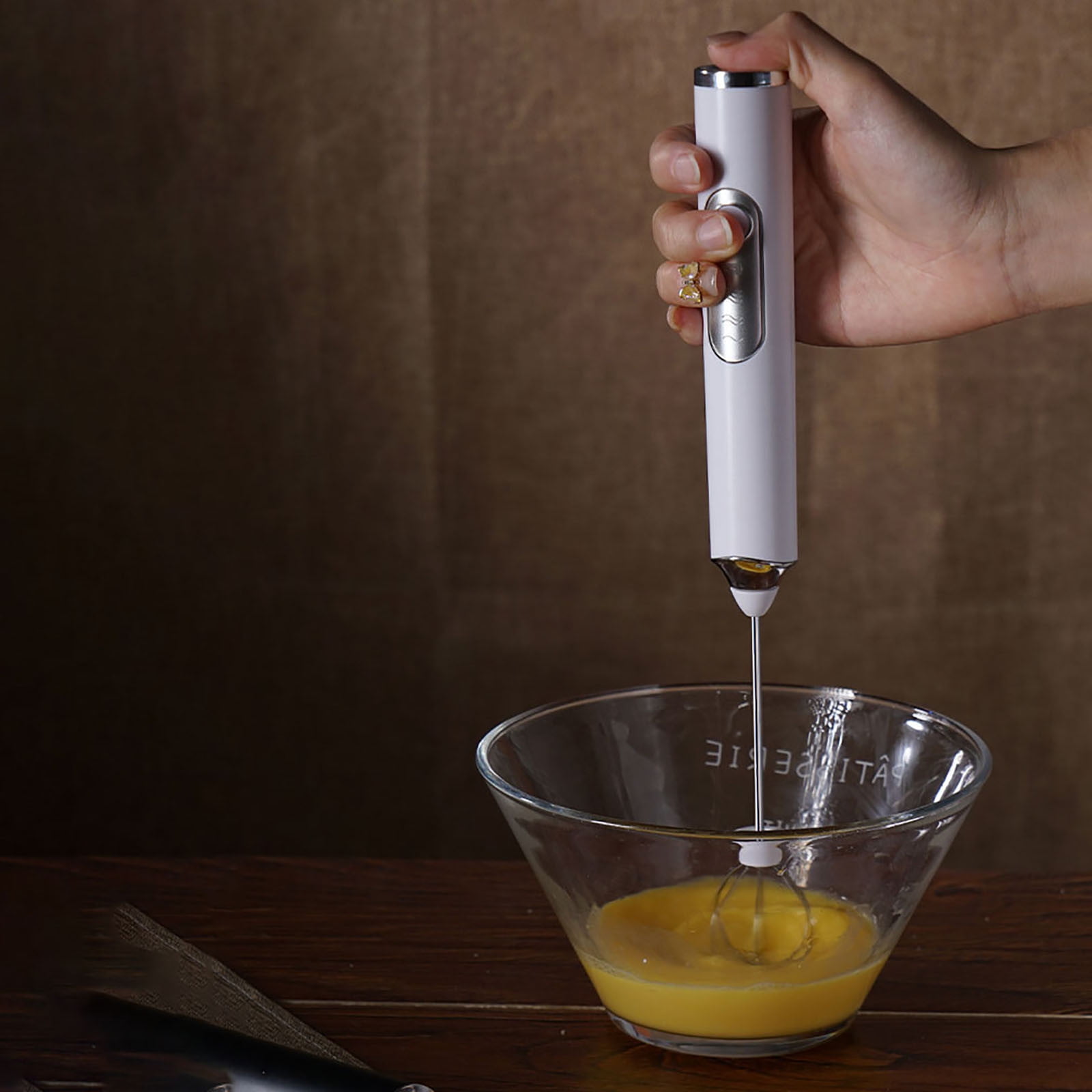 Arestory Milk Frother with USB Charger - 3 Speeds Handheld Mixers, Perfect Frother for Coffee, Matcha, Protein Shake, Milkshake, Whisk for Pancakes, Omelets, Baking, gift & more - White