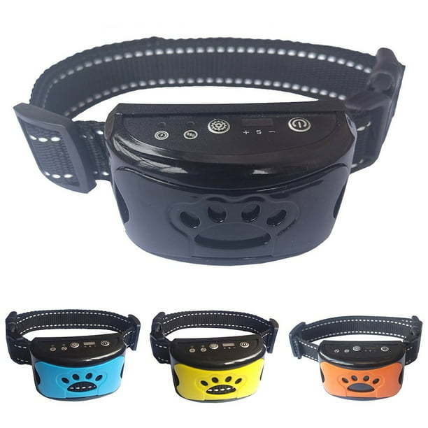Rechargeable Dog Bark Collar No Shock Barking Collar w/2 Vibration
