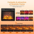 thumbnail image 2 of VINGLI 18" Electric Fireplace Inserts with APP & Remote Control, 1400W Recessed Stove Heater with 8H Timer, 6 Flame Colors, 5 Brightness for Indoor Use, ETL, 2 of 7