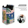 thumbnail image 3 of Yayeee Freestanding Laundry Hamper with Handle Collapsible Large Storage Basket for Clothes, Colorful Seaside, 3 of 7