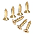 thumbnail image 1 of Uxcell Paquete de 50 Tornillos de Madera, M5 x 16mm Cabeza Plana Phillips de Latón, 1 of 6