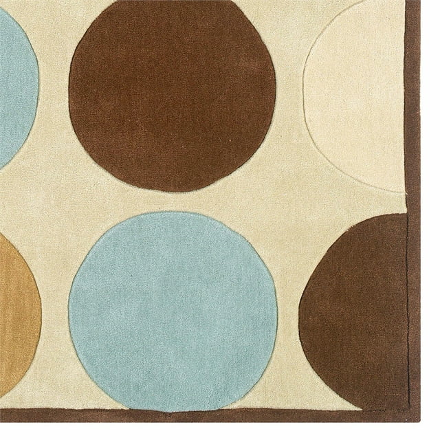 Linon Trio Devi Tapis Tufté à la Main en Polyester 1 Pieds10"x2'10 Pouces Brun Beige