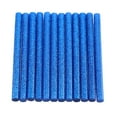 thumbnail image 2 of 725M4GBLUE Mini Size 4" Blue Color Glitter Hot Glue Stick - 25 lb Box, 2 of 3