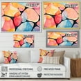 thumbnail image 4 of Designart "Soft Colors Tiles Geometric Serenity III" Abstract Framed Wall Art Decor - Modern Yellow Abstract Geometric Living Room Framed Canvas Art, 4 of 6