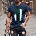 thumbnail image 2 of Besolor T-Shirts de la Saint-Patrick pour Hommes Imprimés Col Rond Manches Courtes Hauts Décontractés Été Blouse Graphique Tees, 2 of 4