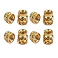 5Pcs M2 M2.5 M3 M4 M5 M6 Brass Hot Melt Insert Knurled Nut Thread Heat ...