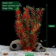 thumbnail image 5 of Plantas de plástico para decoración de acuario, extragrandes, 21 pulgadas, plantas artificiales para peceras, decoraciones altas para peceras (vino, 2 unidades), 5 of 5