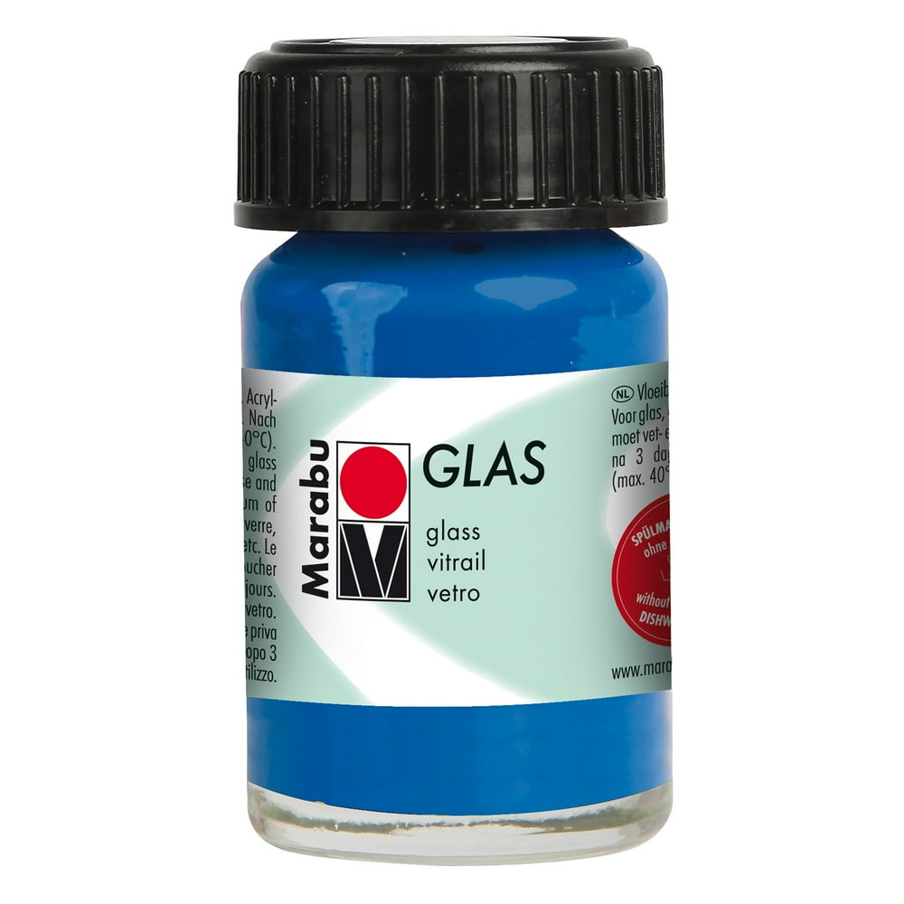Marabu Glas Paint, 15ml, Dark Ultramarine