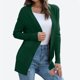 thumbnail image 1 of Cárdigan de moda para mujer, informal, de manga larga, liso, con bolsillos, blusa para mujer, abrigo, chaqueta, tops de poliéster para mujer, 1 of 7