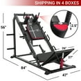 syedee Leg Press Hack Squat Machine and Leg Extension Machine, Leg Machines for Lower Body