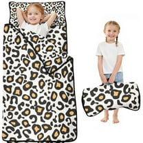 Black and Yellow Of Leopard Print Toddler Nap Mats for Kids Preschool,Sleeping Mat Bag or Kids,Toddler Sleeping Bag,Toddler Nap Mat or Daycare