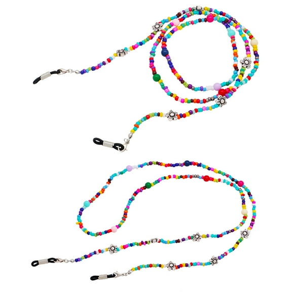 TAILTOSS Fashion Rice Bead Chain Glasses Hanging Chain Delicate Glasses Rope Antislip Sunglasses Chain Eyewear Retainer for Man Girl Lady