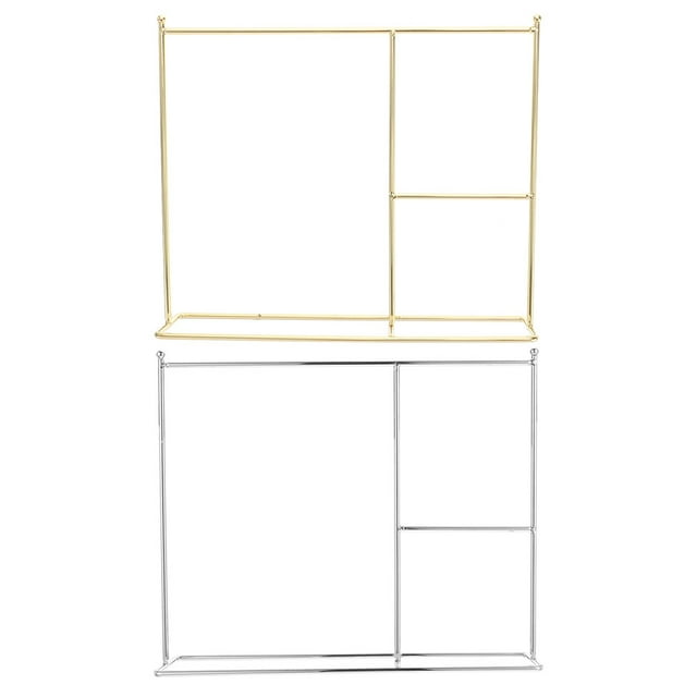 Shisuyan 2 pcs Doll Garment Rack Doll Clothes Display Rack Mini Doll Dress Rack Metal Doll Coat Rack