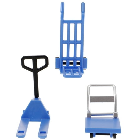 

Senikei 1 Set Mini House Forklift Miniature Platform Trolley Model Micro Landscaping Prop