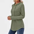 thumbnail image 4 of Sudaderas con Capucha para Mujer, Sudaderas de Gran Tamaño, Camisetas de Larga, Suéteres, Suéteres de Otoño, Tops. Verde M, 4 of 6