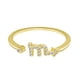 thumbnail image 1 of Anillos para mujer, regalos para mujer, anillo de las Doce Constelaciones, oro rosa galvanizado, diamante, anillo abierto para mujer, anillo para mujer, 1 of 3