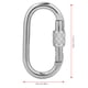 thumbnail image 2 of Mosquetón de bloqueo de tornillo en forma de O 25KN SC 404W herramienta de escalada en roca para exteriores Plata YUNYI BRAND  Deportes, 2 of 8