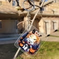 thumbnail image 3 of Happy Halloween Vampire Bichon Frise BOO with Pumpkins Fun and Spooky Acrylic Keychain Bichons Dog Lovers Gifts Idea Collar Charm Tag Keyring - 00018, 3 of 5